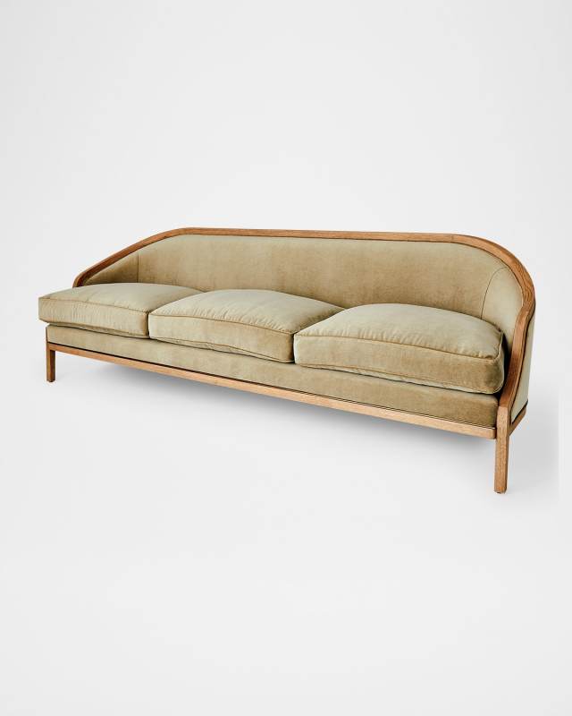 Tailored Velvet Sofa, 96"